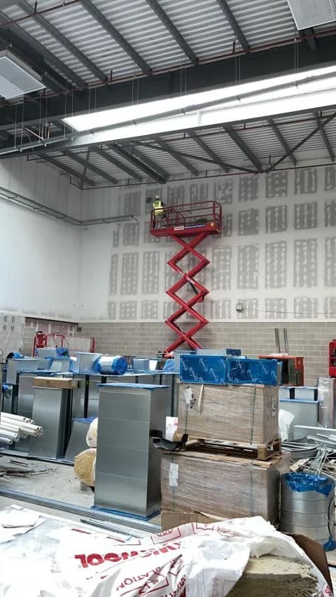 High-level Ames taping work under way inside Chryston High School